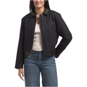 THEORY Wool Blend Boxy Zip Jacket